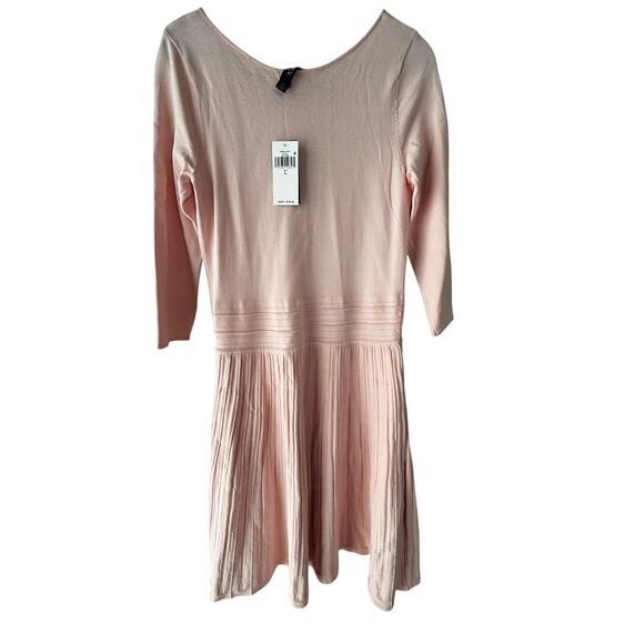 Lauren Ralph Lauren Pale Pink Fit & Flare Dress Size L New w/ Tags MSRP $195 - Picture 1 of 7